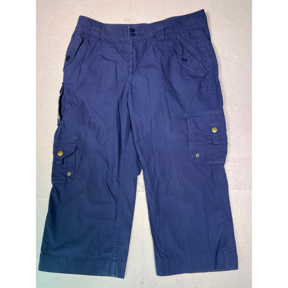 Lauren Ralph Lauren Cargo Pants Womens 10 Navy Blue Excellent